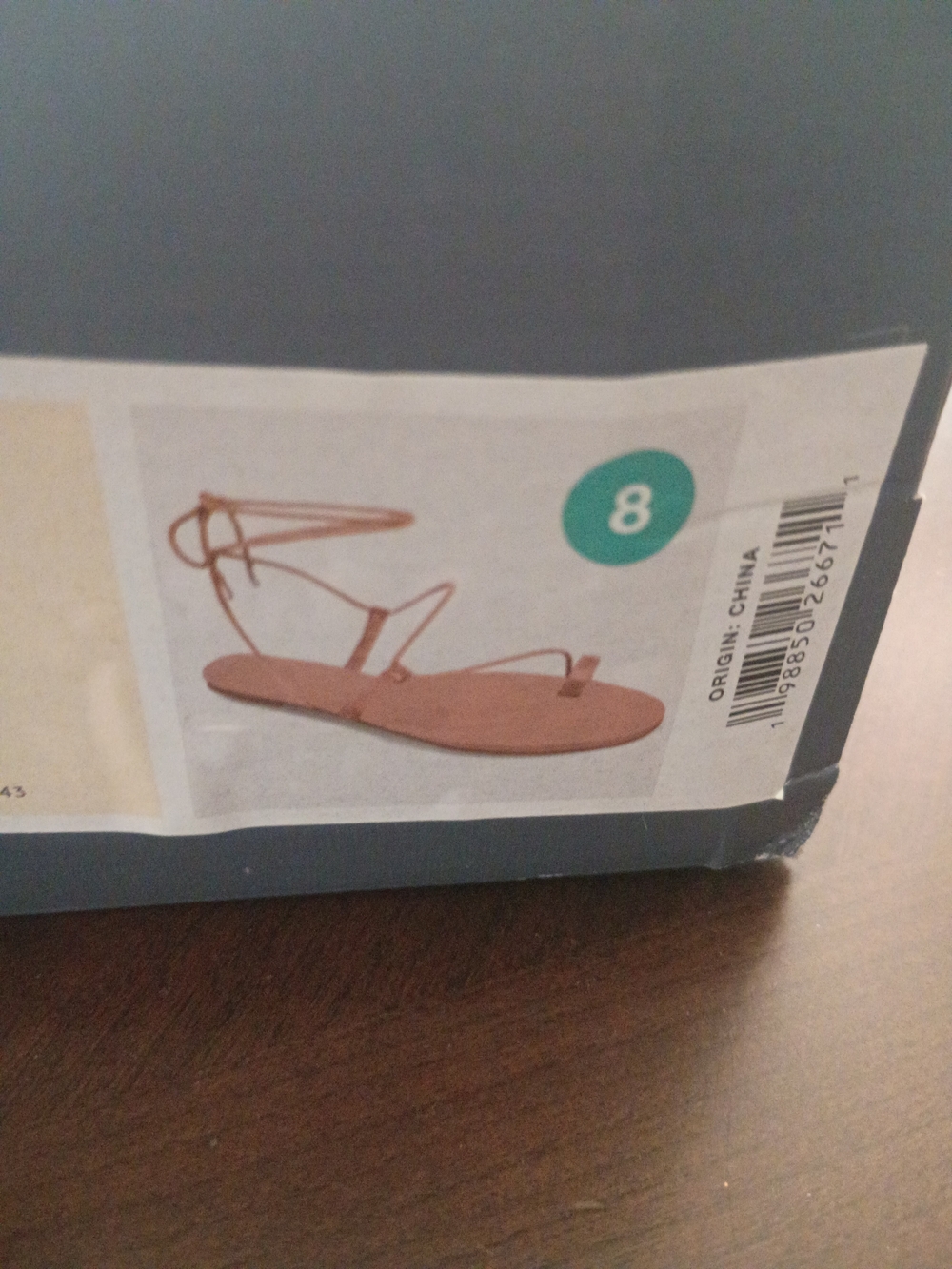 Women's Tan Lace-Up Flat Sandals